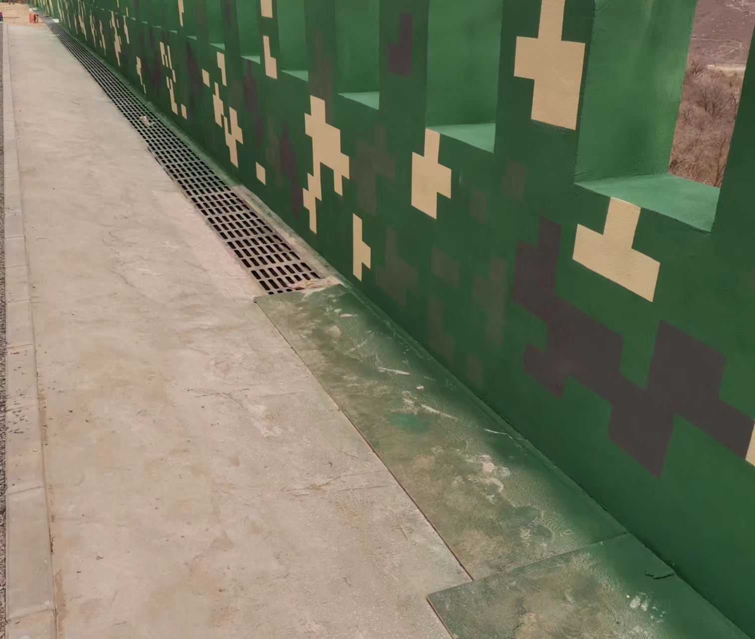 海北围墙迷彩喷涂,数迷彩漆